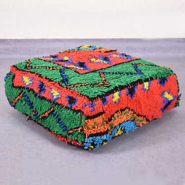 Moroccan Vintage Wool Floor Cushion Cover - Ettilux Home